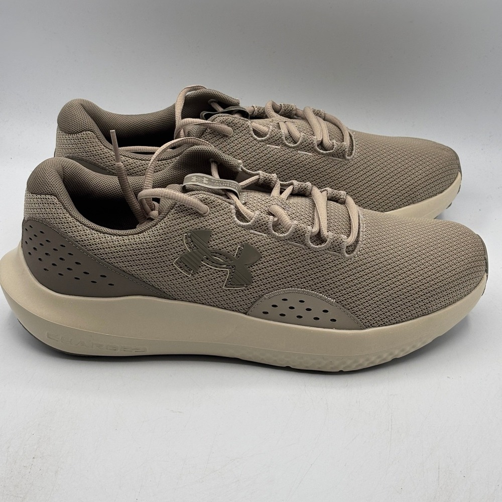 Under Armour Charged Surge 4 Shoes Men Size 11.5 Brown Running 3027000-203